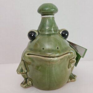Ceramic Frog Thumb Waterer - Cute and Utilitarian!